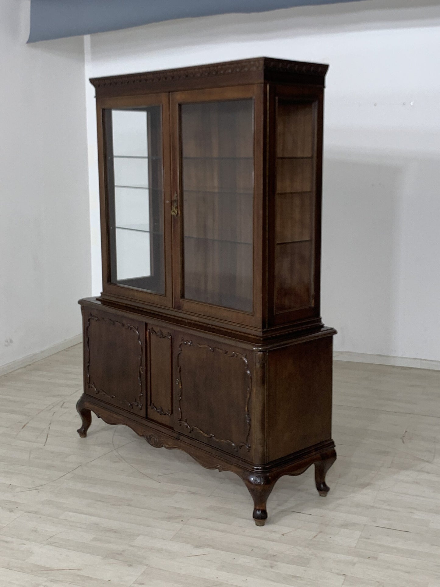 CHIPPENDALE BUFFET VITRINE SALON ARMOIRE VITRINE VINTAGE