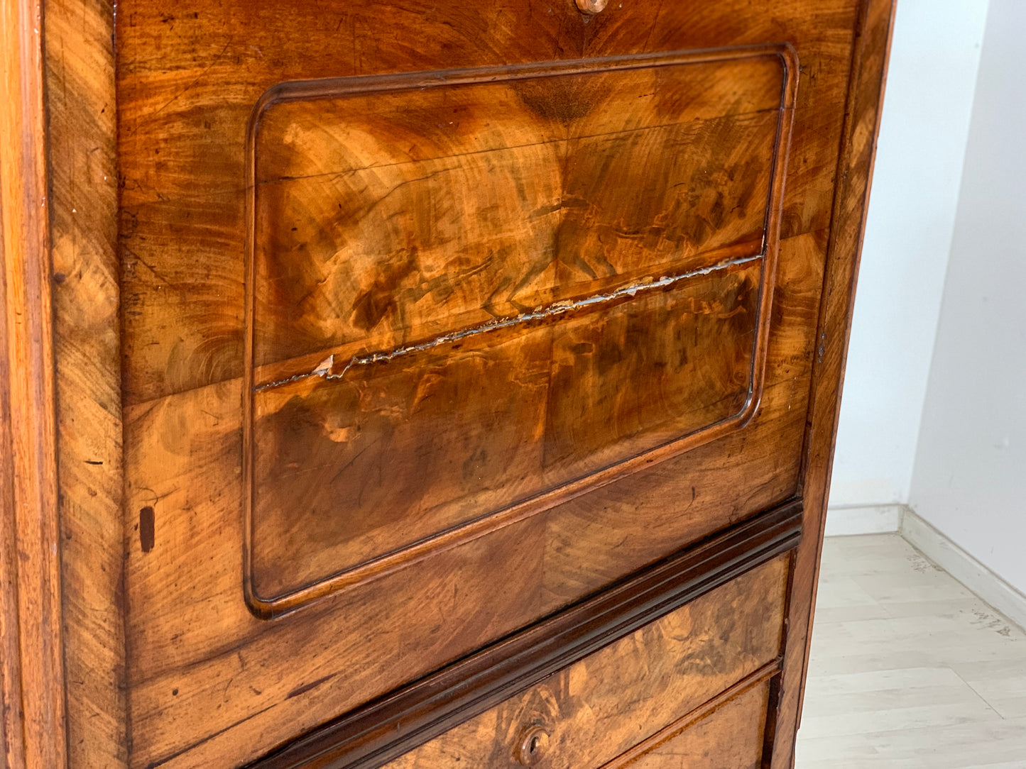 ARMOIRE BIEDERMEIER ANCIENNE COMMODE SECRÉTAIRE VERS 1900