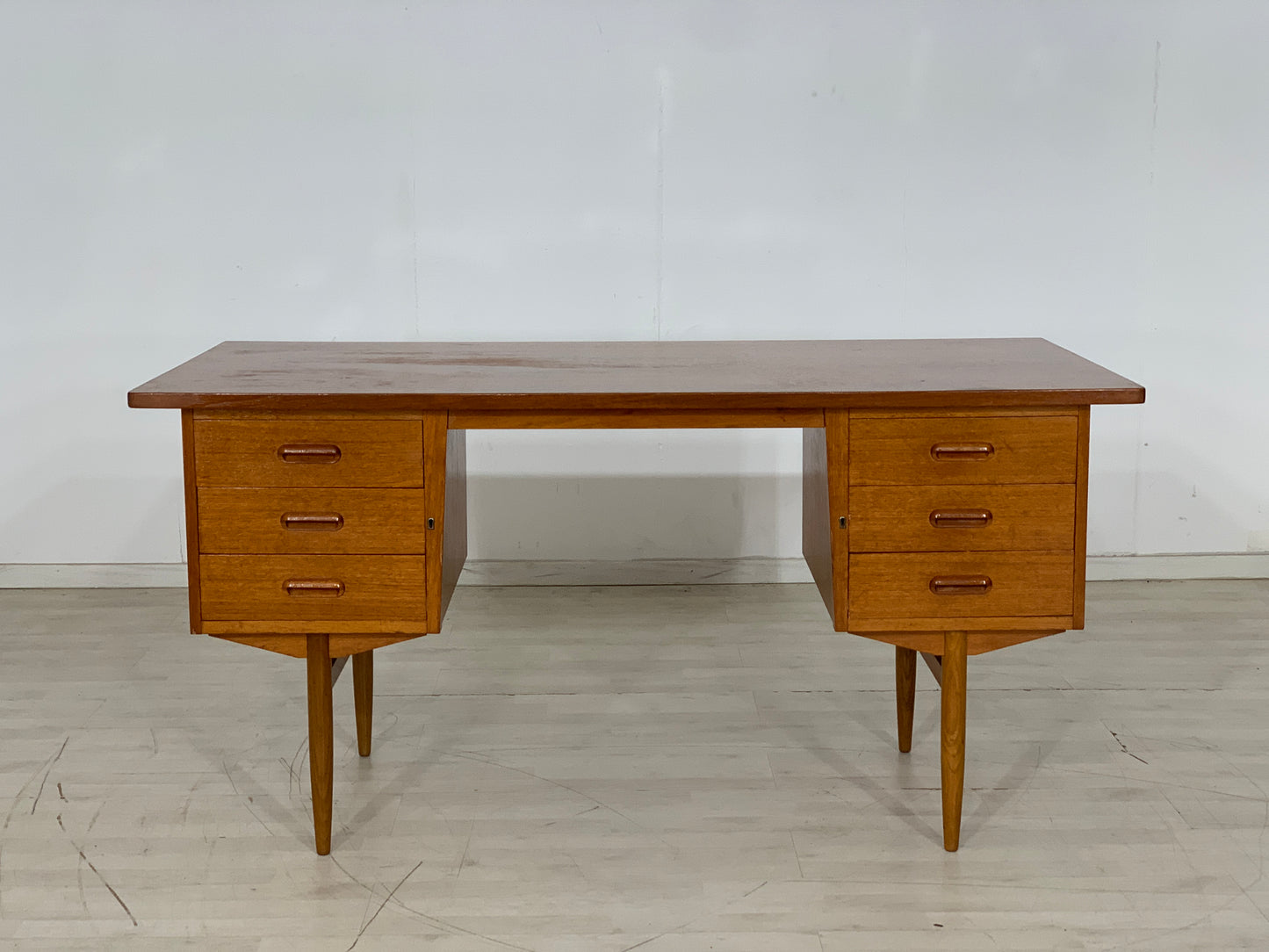 DANISH TEAK DESK OFFICE DESK TABLE DESK VINTAGE