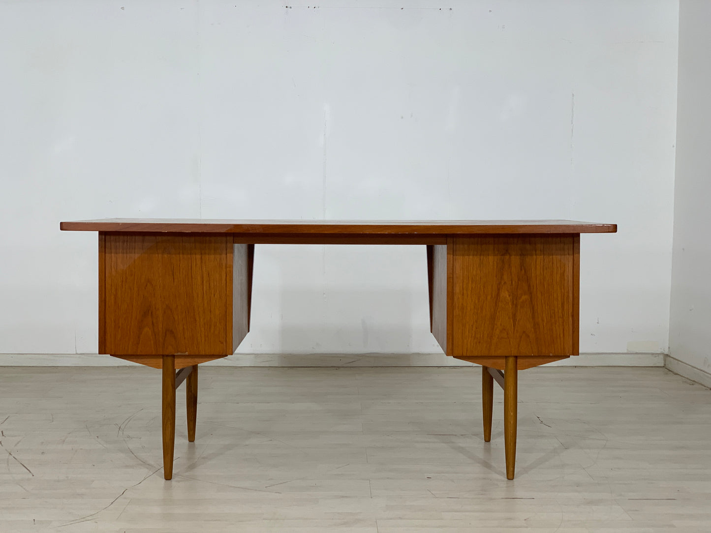 DANISH TEAK SCHREIBTISCH BÜROTISCH TISCH DESK VINTAGE