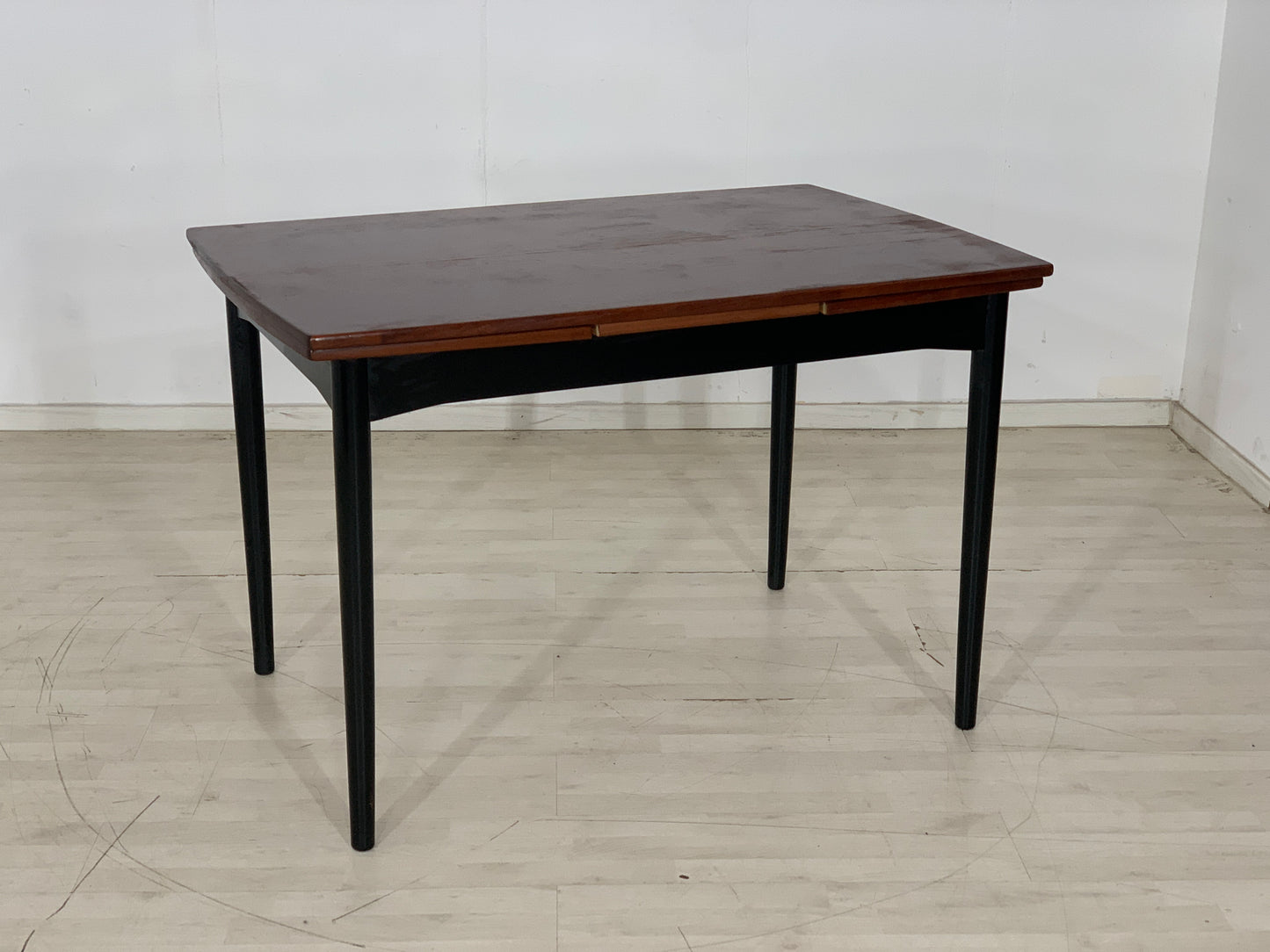 MID CENTURY DANISH TEAK ESSTISCH TISCH DINING TABLE VINTAGE