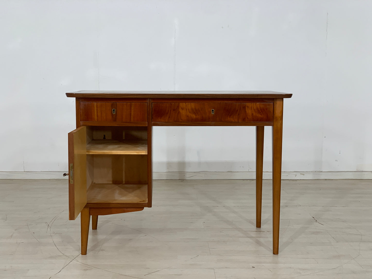 DANISH TEAK SCHREIBTISCH TISCH DESK VINTAGE