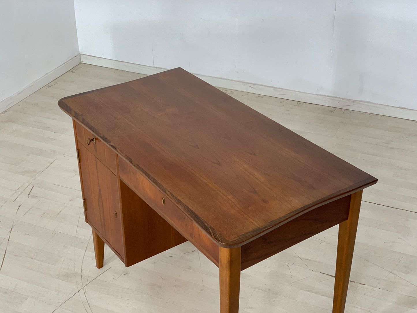 DANISH TEAK SCHREIBTISCH TISCH DESK VINTAGE