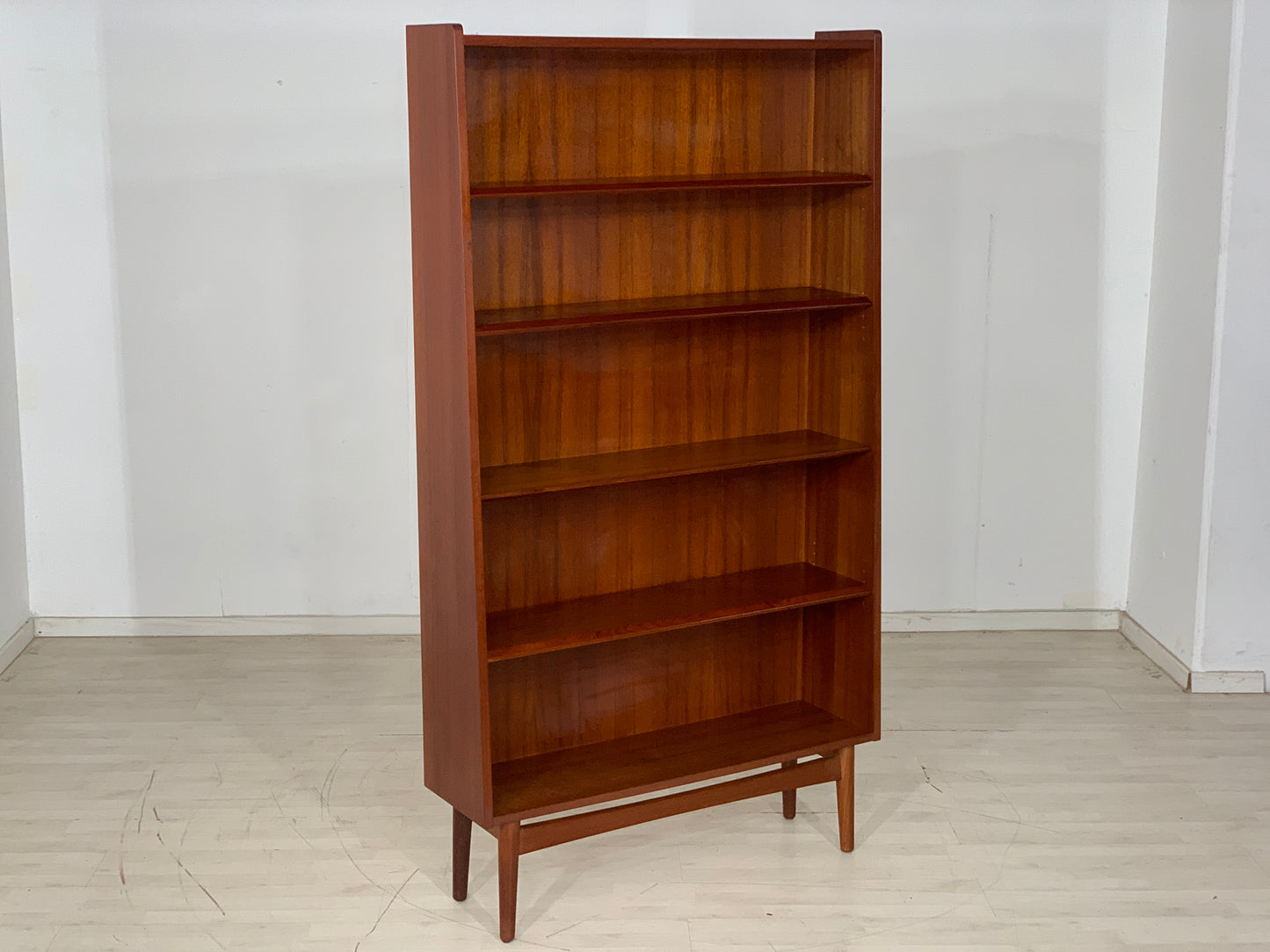 DANISH TEAK SHELF CABINET BOOKSHELF VINTAGE