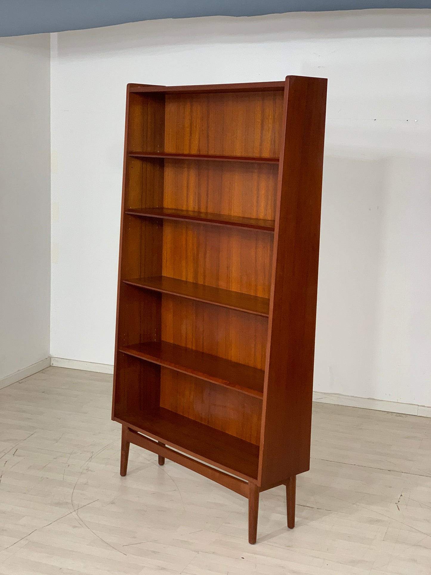 DANISH TEAK SHELF CABINET BOOKSHELF VINTAGE