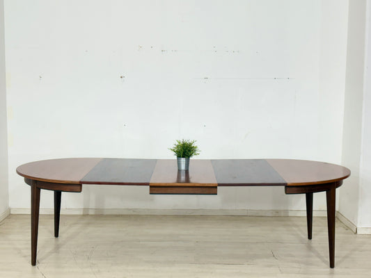 Exklusiver Vintage-Palisander-Esstisch von Omann Junior (Modell 55) – Ausziehbar