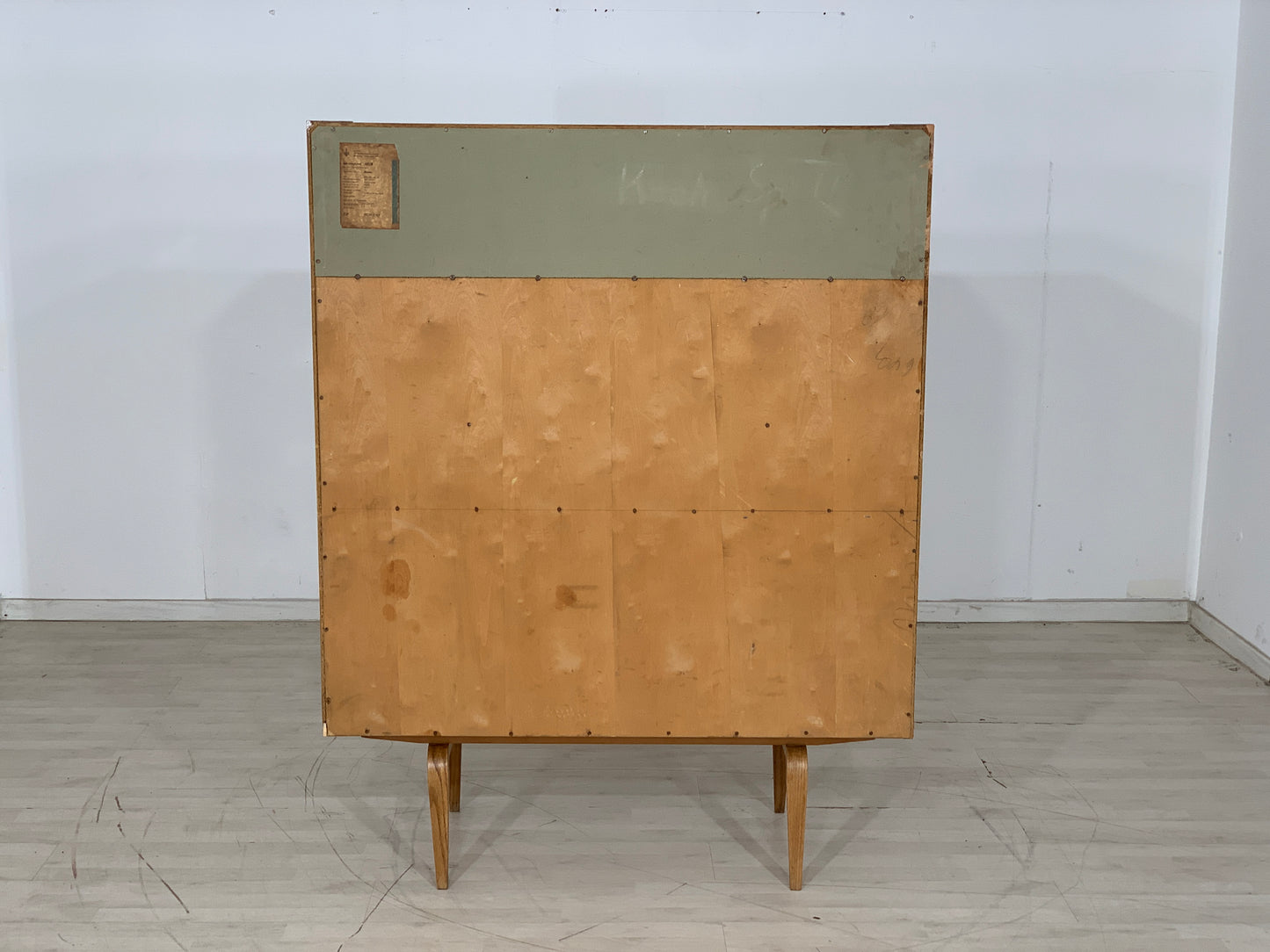 MID CENTURY HELLERAU HIGHBOARD SCHRANK SEKRETÄR SERIE 427/E