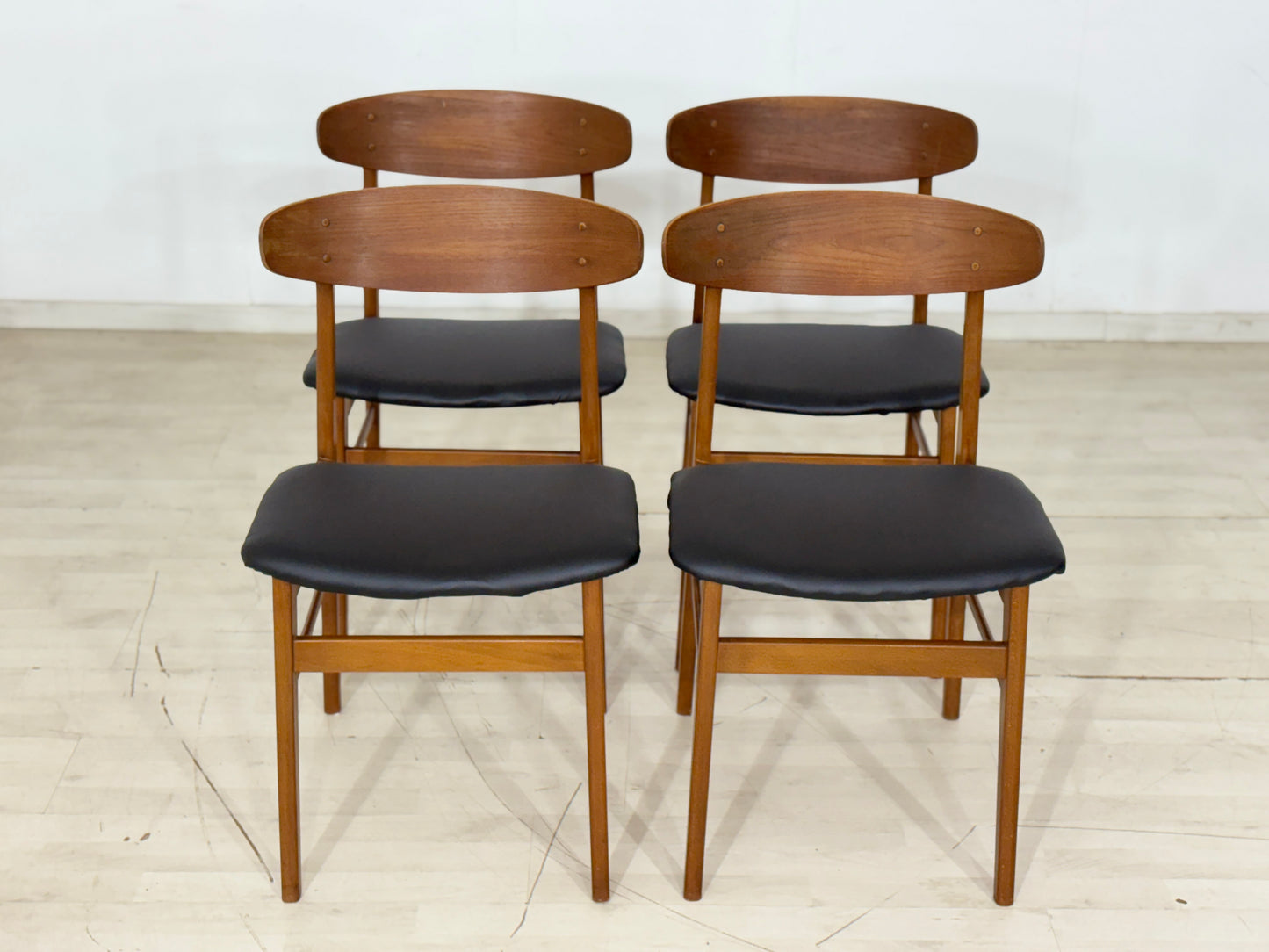 Dänisch Teak Stühle / Vintage Esszimmerstühle / Küchenstühle / Danish Design Chairs