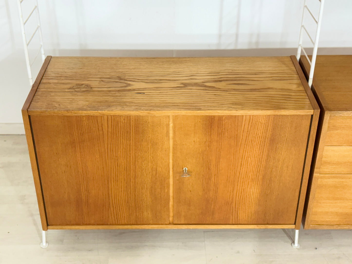 Mid Century Stringregal / Vintage Wandregal / Sybille 314 Wohnwand / Wohnzimmerwand