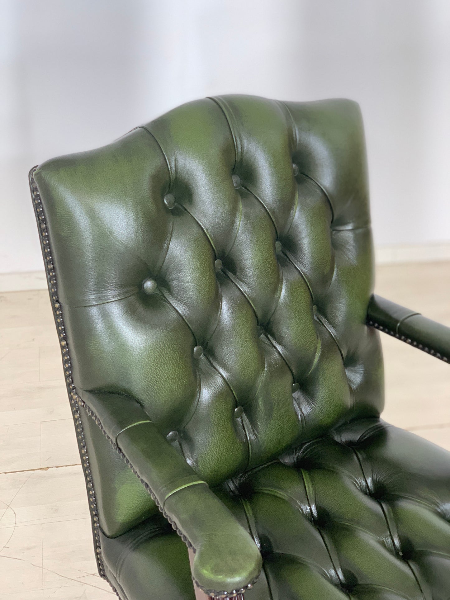 CHESTERFIELD SESSEL DREHSESSEL BÜROSESSEL BÜROSTUHL VINTAGE