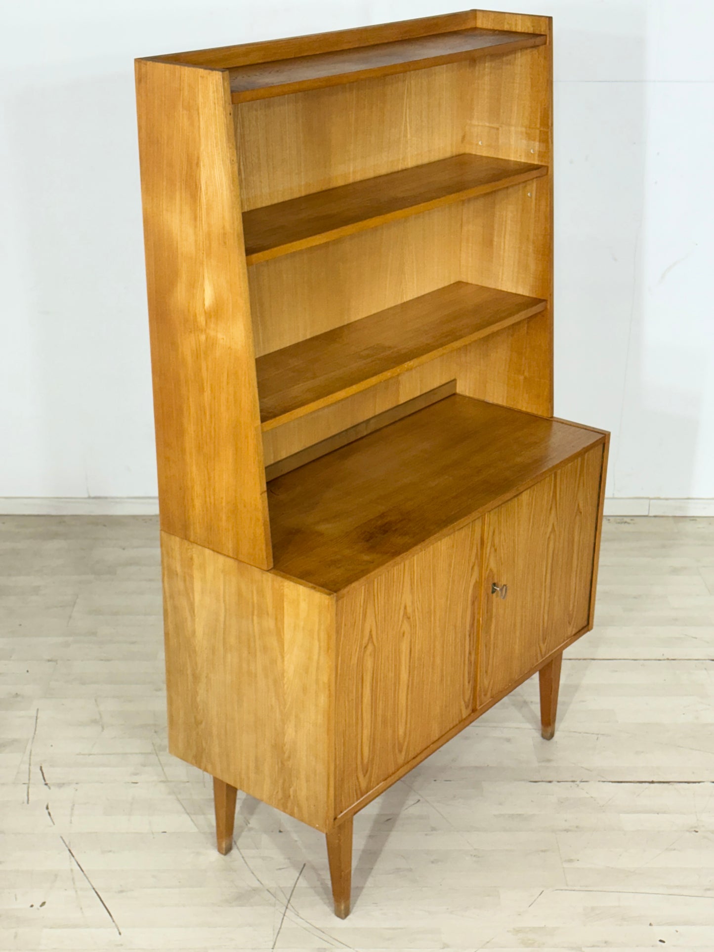 Vintage Hellerau Schrank / Mid Century Highboard / Kommode / Serie 602 Senesche