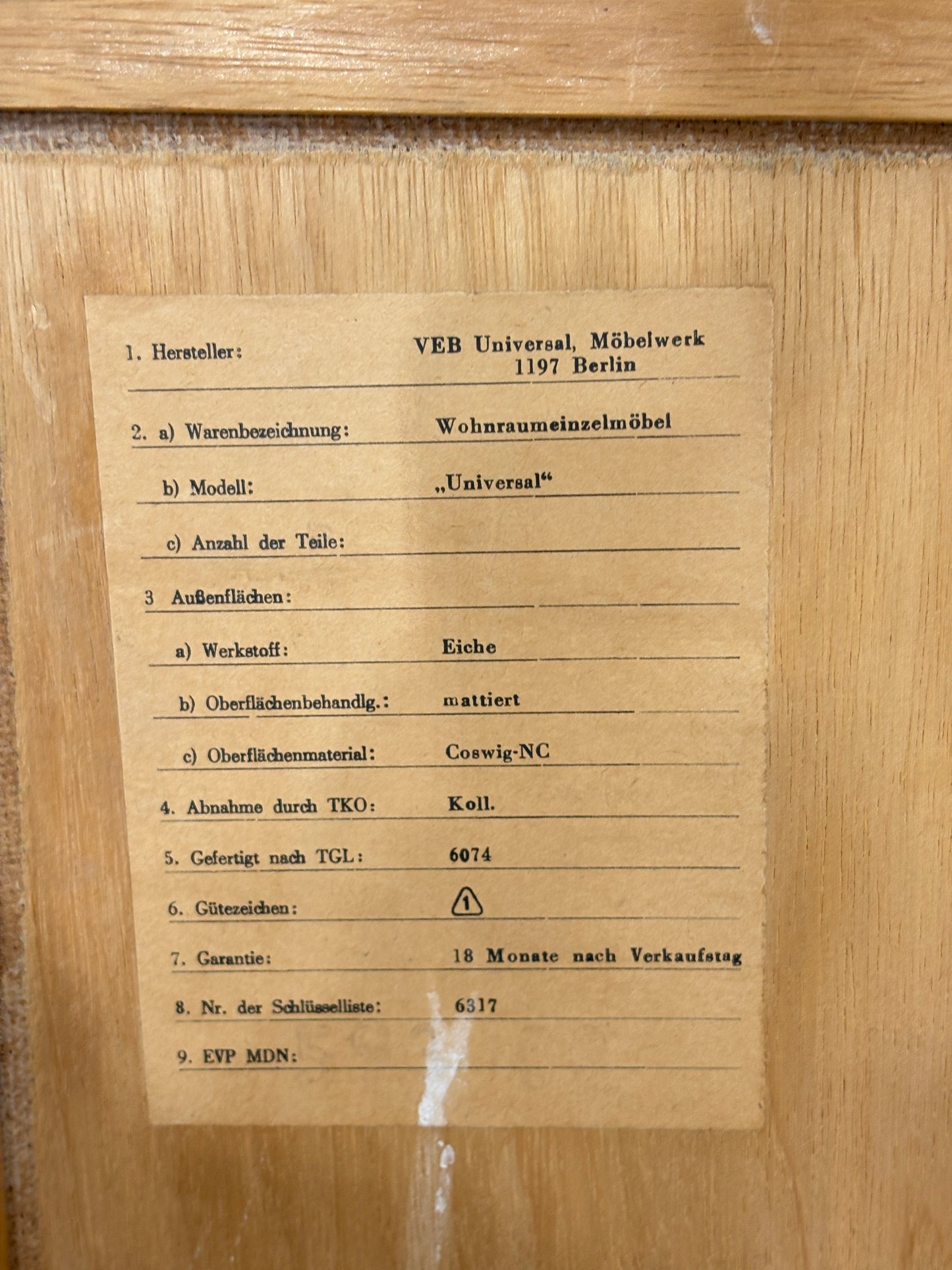 Vintage Wohnzimmerschrank / Highboard / Schrank / Eiche / Mid Century Design