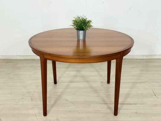 Schöner runder Esstisch / Teak Küchentisch / Holz Tisch / Vintage dining table