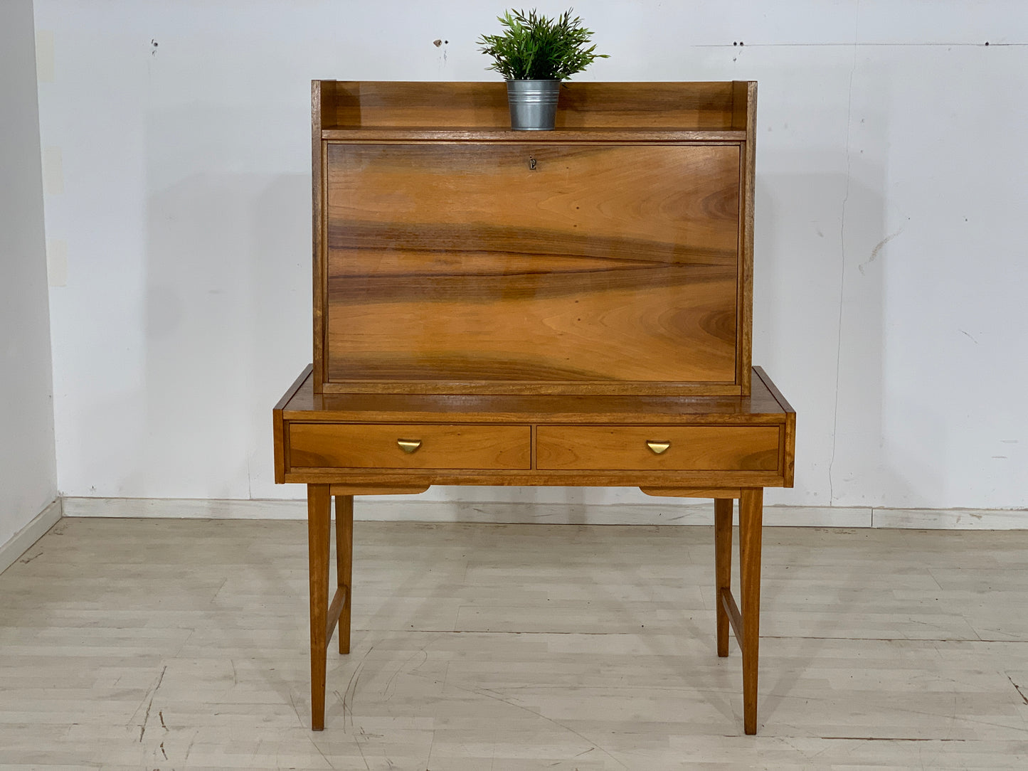 Mid Century Sekretär Schreibtisch Schreibschrank Schrank Vintage