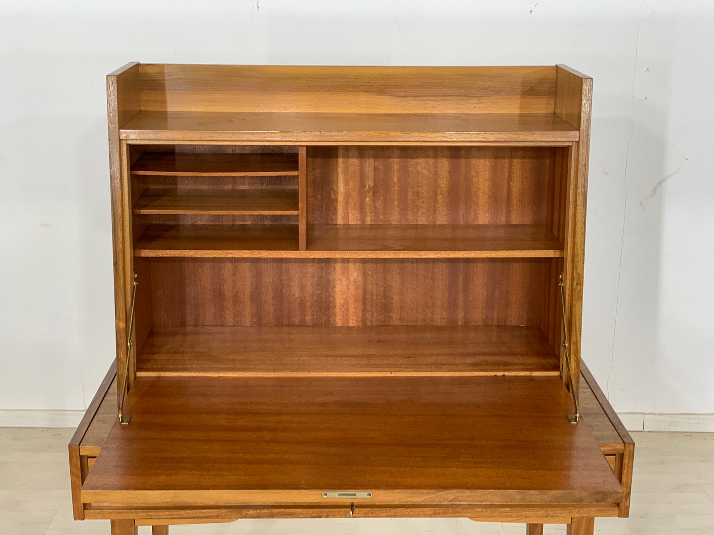 Mid Century Sekretär Schreibtisch Schreibschrank Schrank Vintage