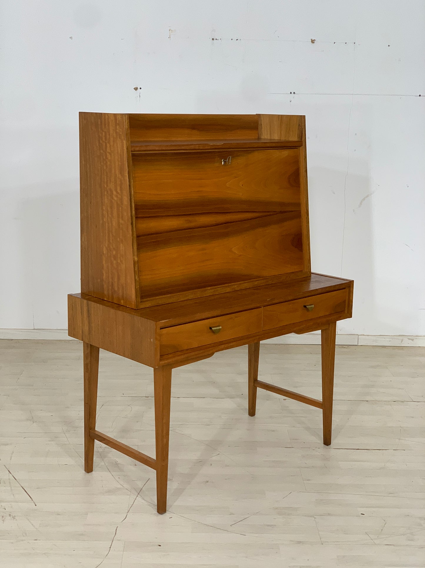 Mid Century Sekretär Schreibtisch Schreibschrank Schrank Vintage
