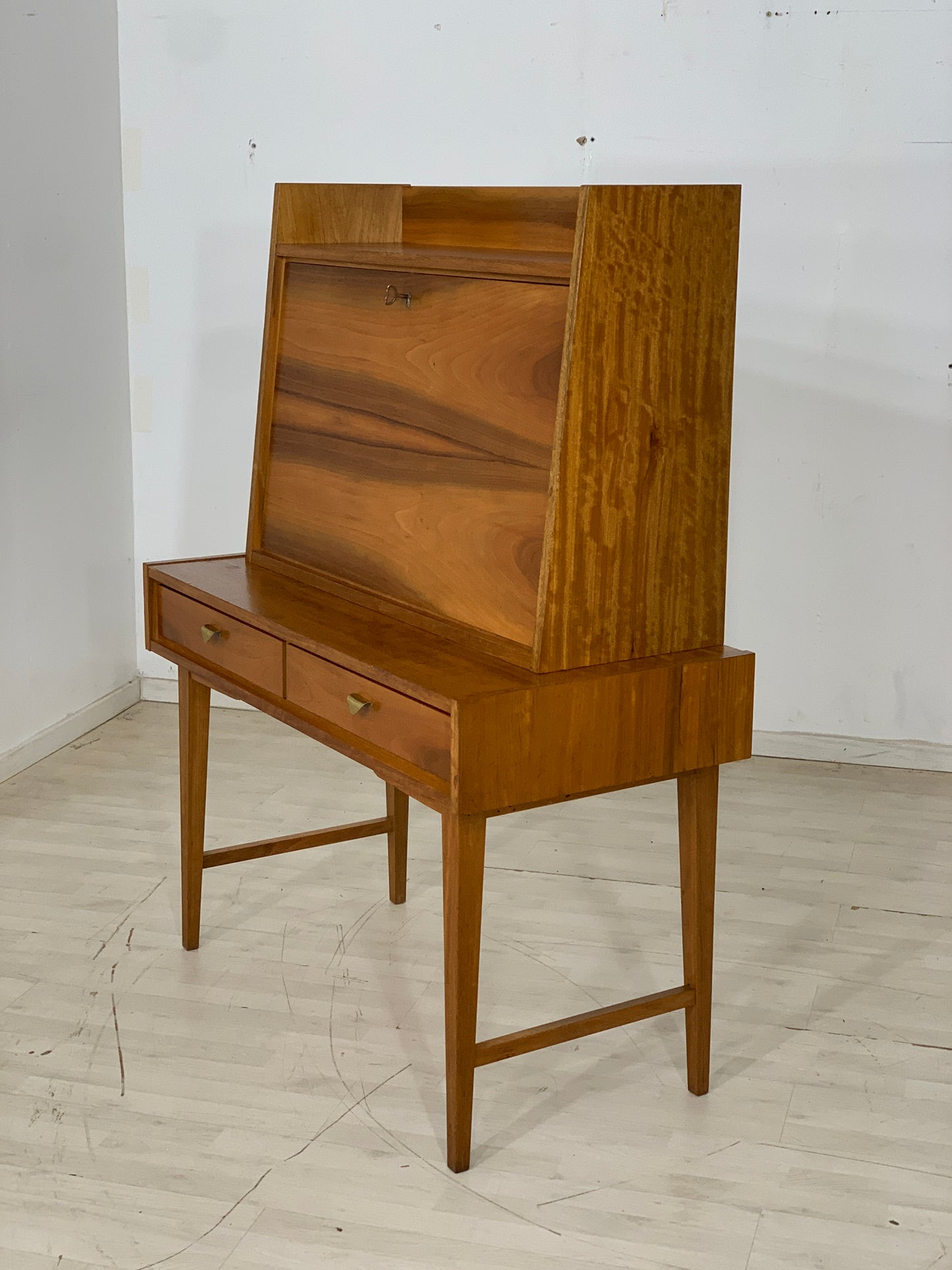 Mid Century Sekretär Schreibtisch Schreibschrank Schrank Vintage