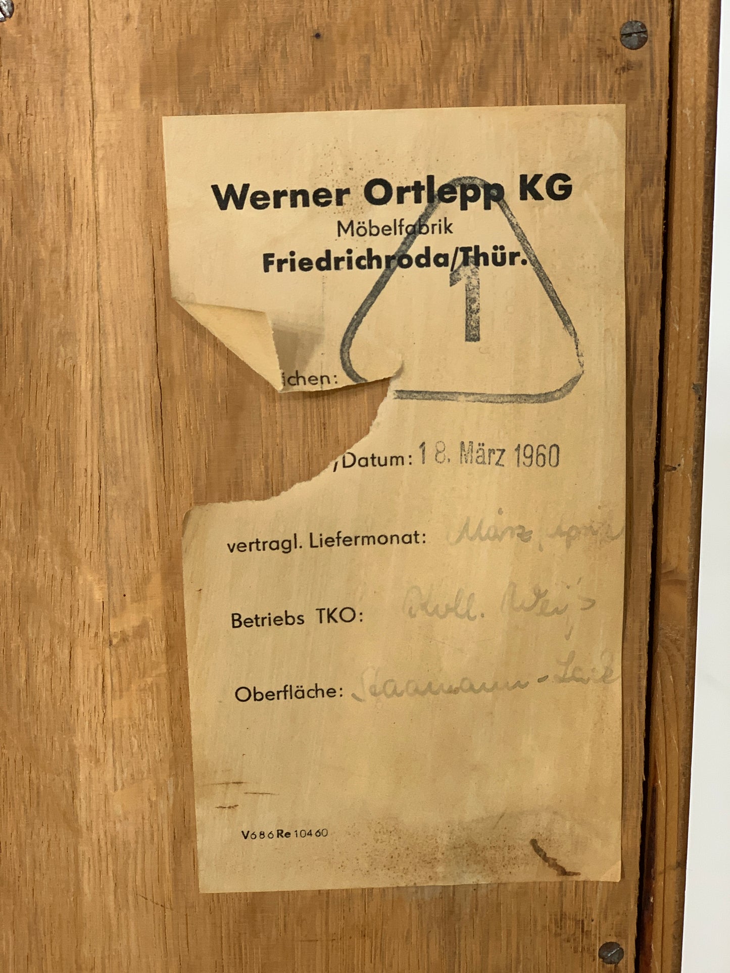 Mid Century Sekretär Schreibtisch Schreibschrank Schrank Vintage