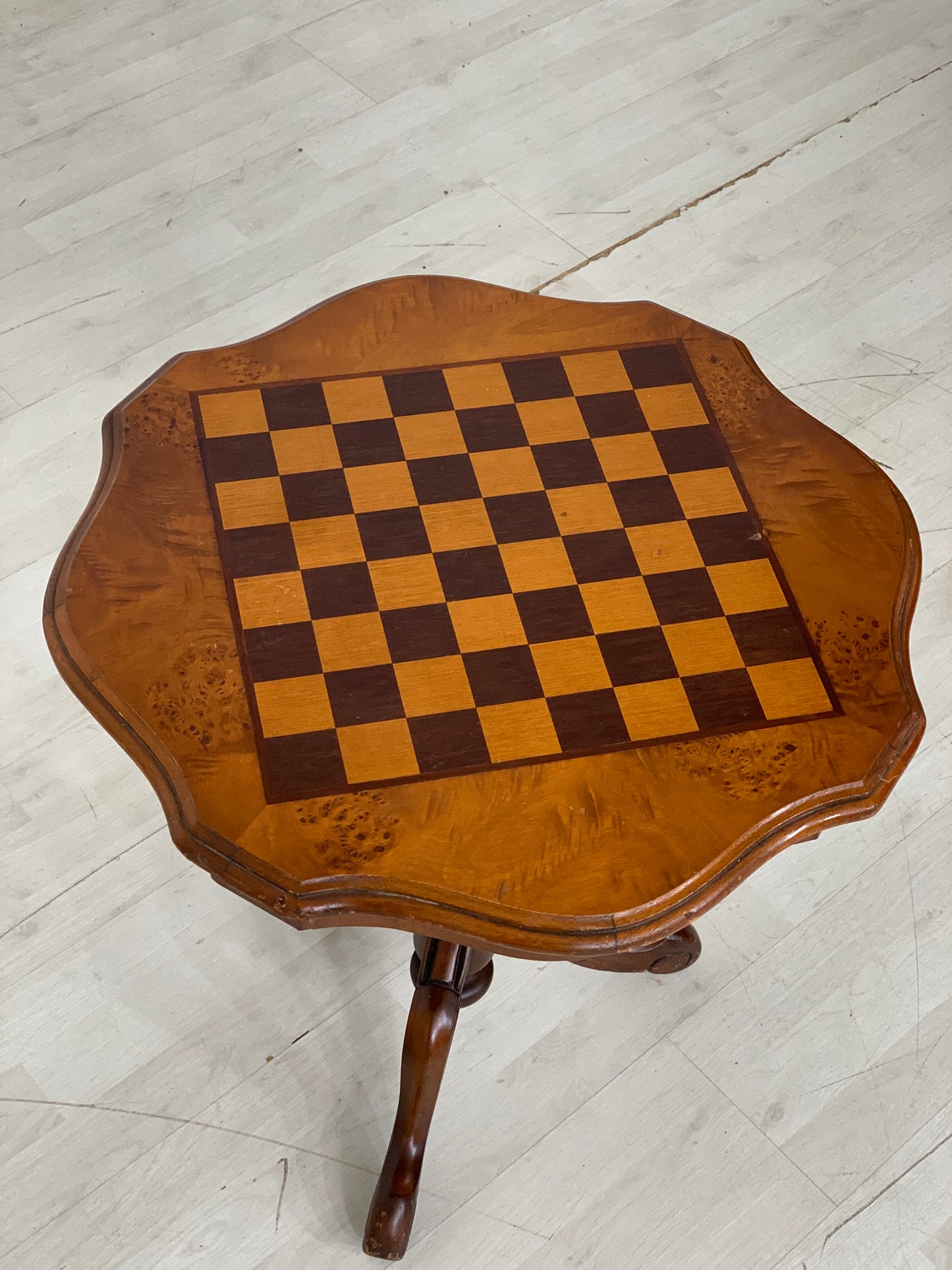 Barockstil Schachtisch Couchtisch Holz Tisch Beistelltisch Vintage