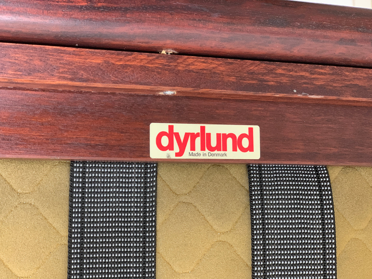 Dyrlund Leder Sofa Couch 3-Sitzer Vintage