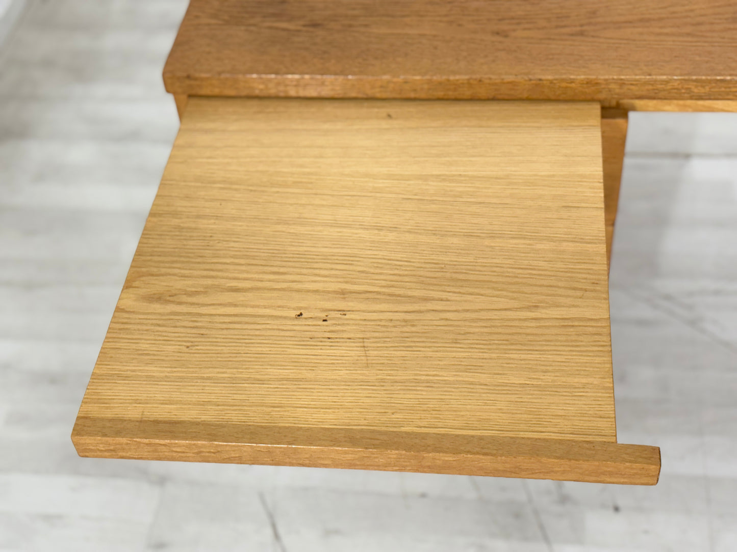 Schöner Vintage-Klassiker: Freistehender Ikea Schreibtisch in Eiche 60er Jahre