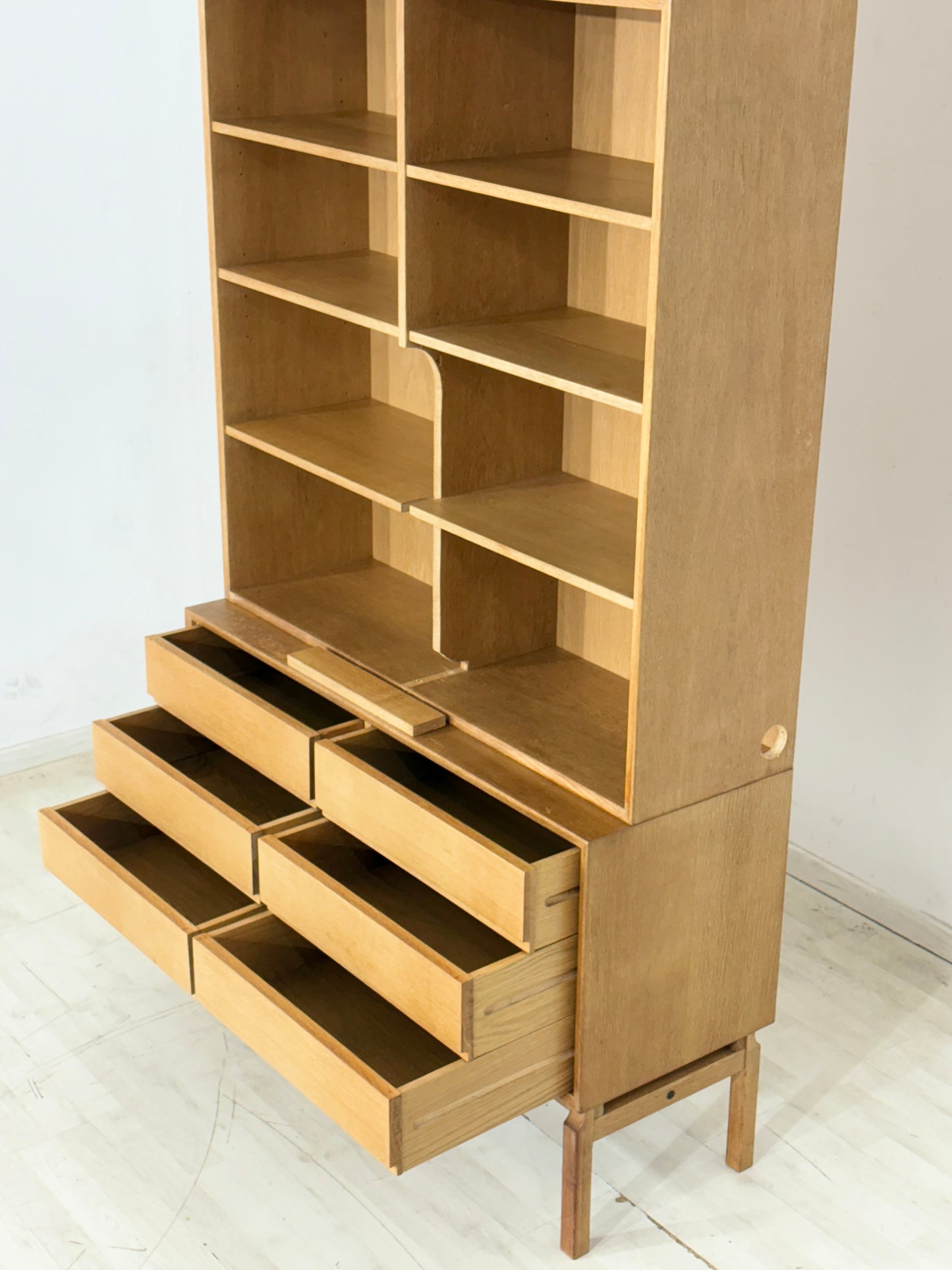 Mid Century Klassiker: IKEA MTP Regal / Highboard / Sideboard – Eiche – Design Marianne Richter