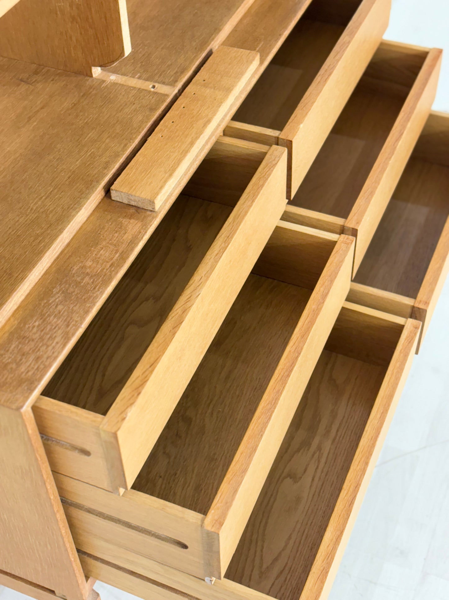 Mid Century Klassiker: IKEA MTP Regal / Highboard / Sideboard – Eiche – Design Marianne Richter