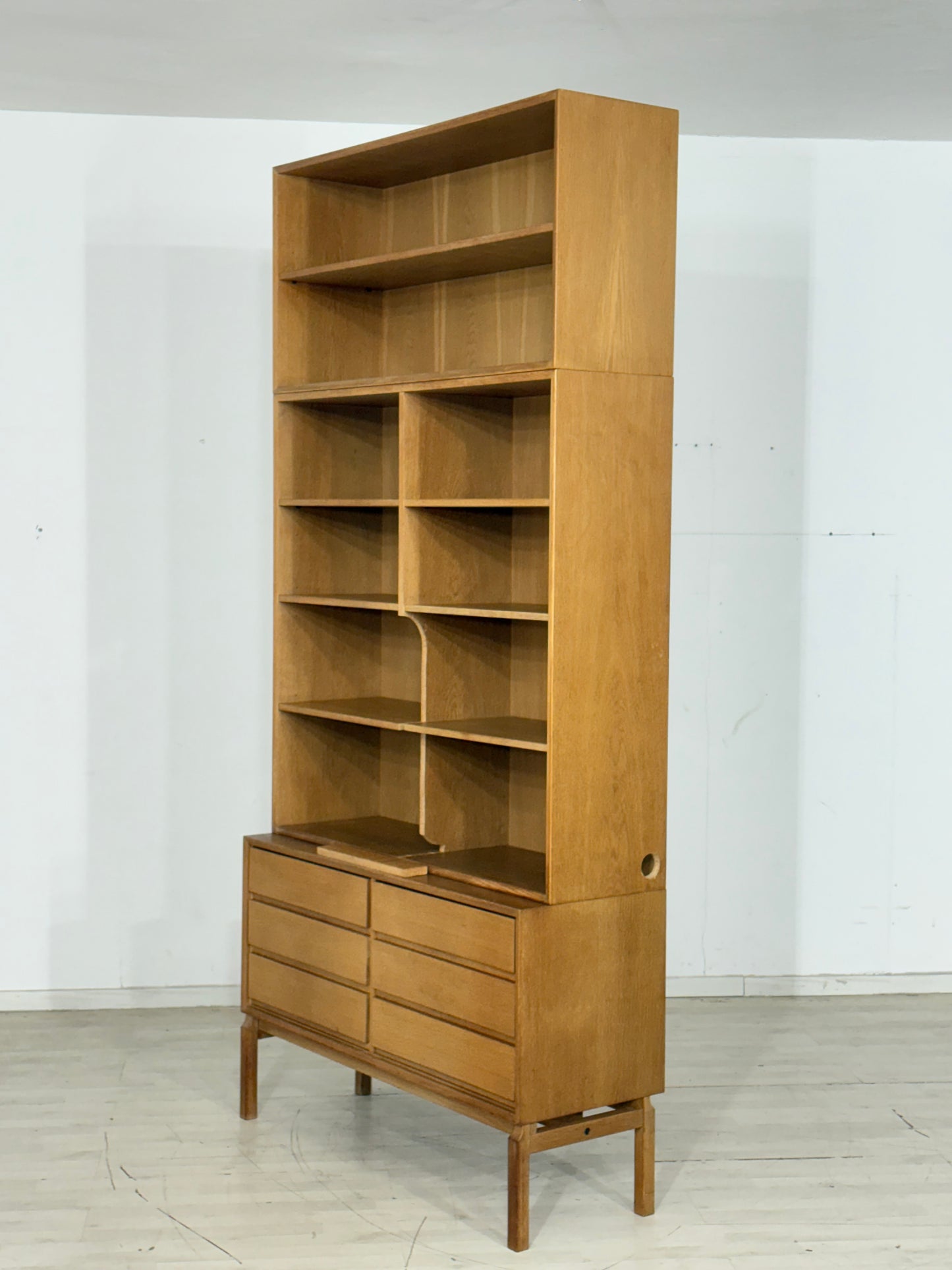Mid Century Klassiker: IKEA MTP Regal / Highboard / Sideboard – Eiche – Design Marianne Richter
