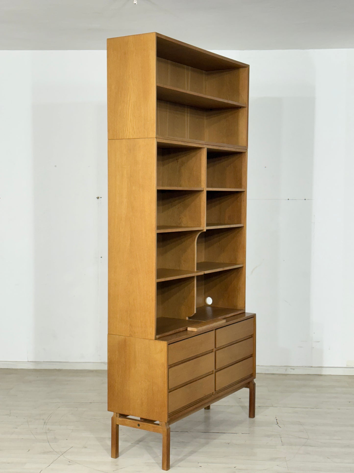Mid Century Klassiker: IKEA MTP Regal / Highboard / Sideboard – Eiche – Design Marianne Richter