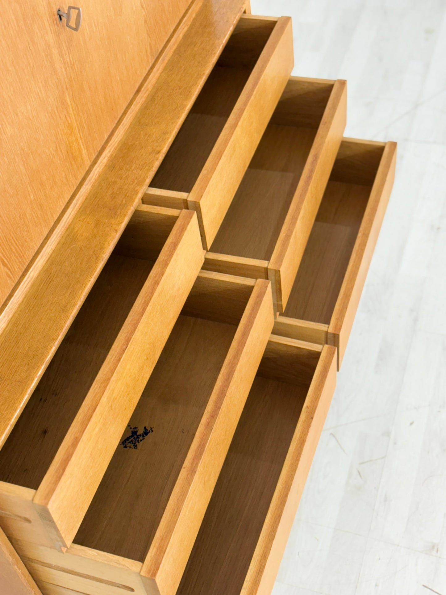 Vintage Klassiker: IKEA MTP Fächerschrank / Regal / Highboard / Sideboard  – Eiche – Design Marianne Richter
