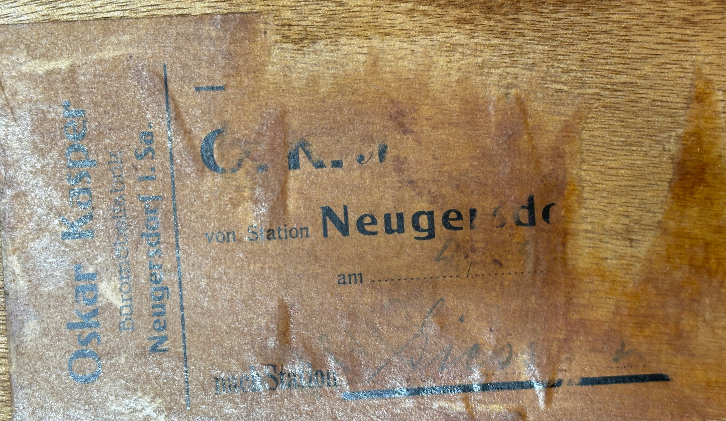 Großer 60er Jahre Rolladenschrank – Eiche – Vintage Highboard / Mid-Century Schrank