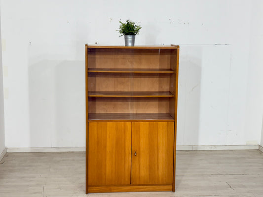 Mid-Century Vitrine / Hoher Schrank – 60er Jahre Vintage Highboard – Rüster (Ulme) Holz