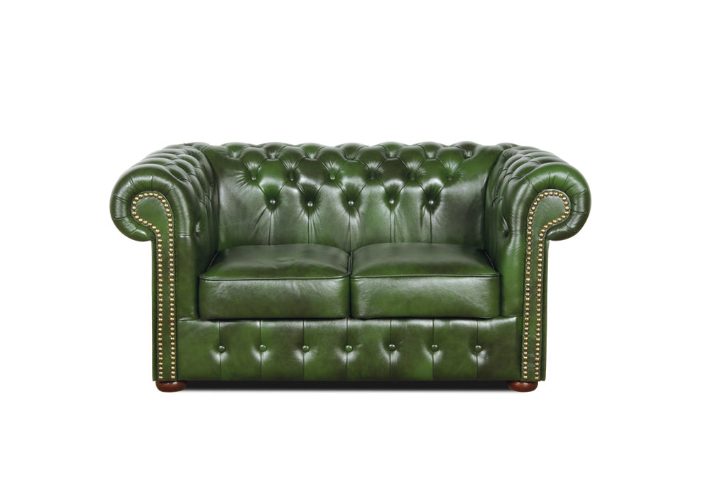 ENGLISH CHESTERFIELD SET SOFA SET COUCH SET LEATHER SET VINTAGE STYLE