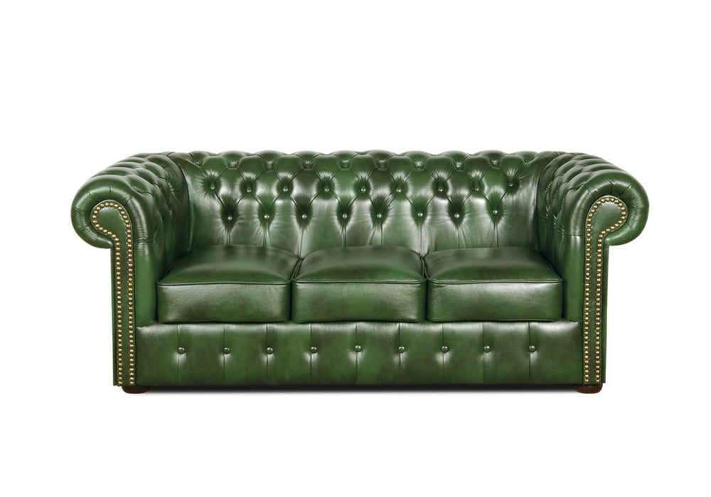 ENGLISH CHESTERFIELD GARNITUR SOFAGRNITUR COUCHGARNITUR LEDERGARNITUR VINTAGE STIL